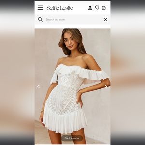 Dreamy Off-Shoulder Mini Dress White